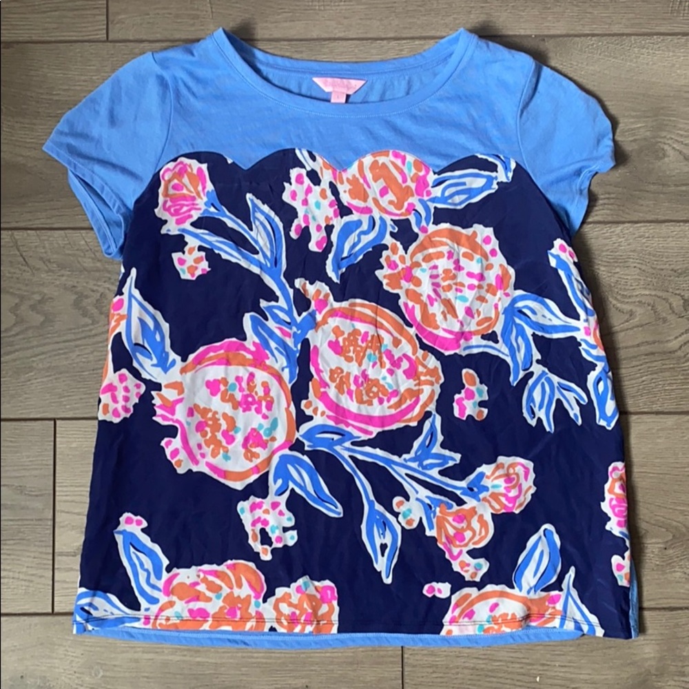 LILLY PULITZER Scalloped Print Tee